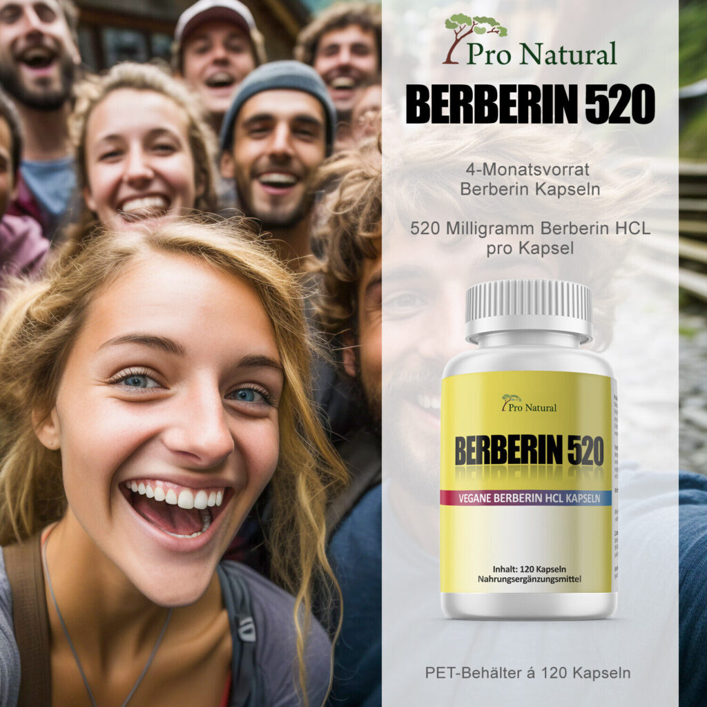 2x BERBERIN HCL = 240 Kapseln á 500mg - vegan - Extra Hochdosiert -