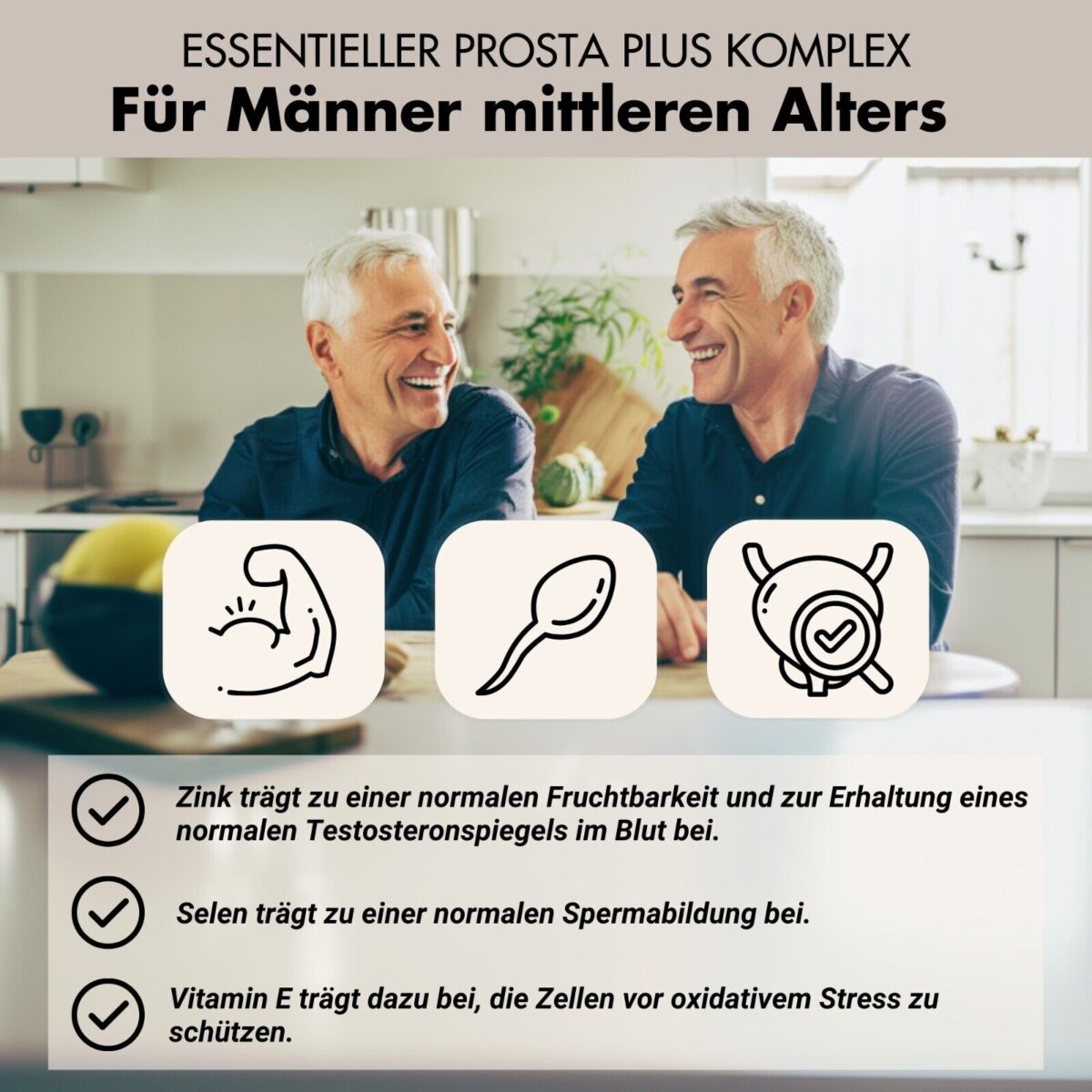 Prostata Kapseln 180 Stück, Prosta Plus Komplex, vegan, geprüft & hochdosiert