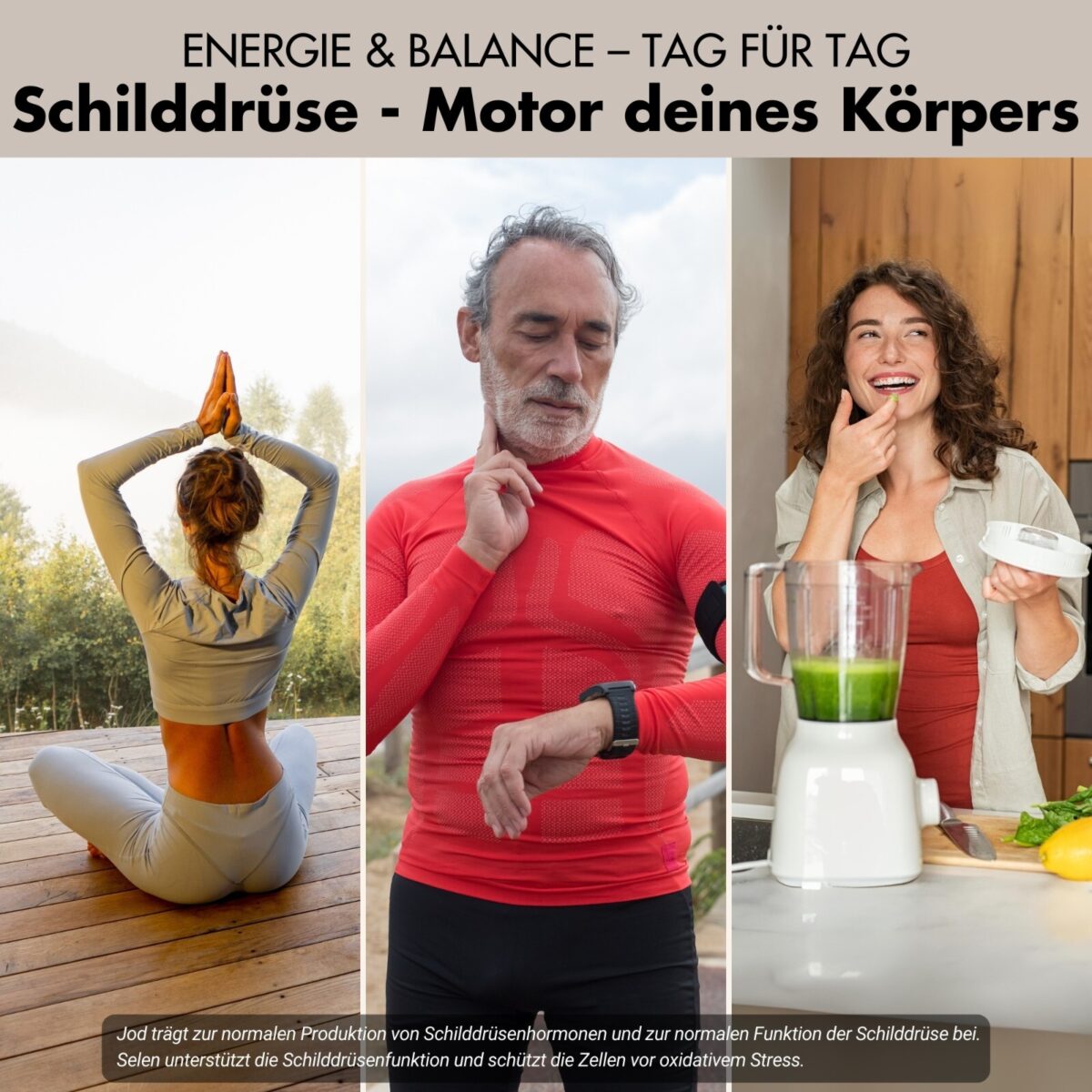 Schilddrüsen Balance - Thyro Komplex - Formel mit Kelp, Thymian & Selen