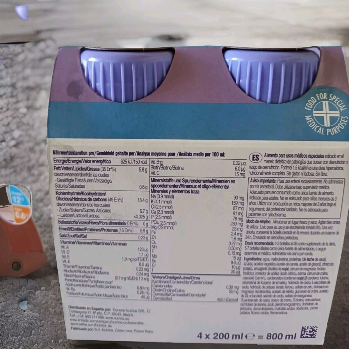Trinknahrung: 40 Trinkflaschen, hochkalorisch, nährstoffreich, optimal